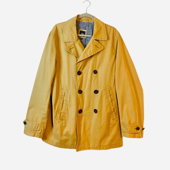 GAP Women's Tan Classic Tan Double Breasted Trench Coat. Size L - Picture 4 of 13